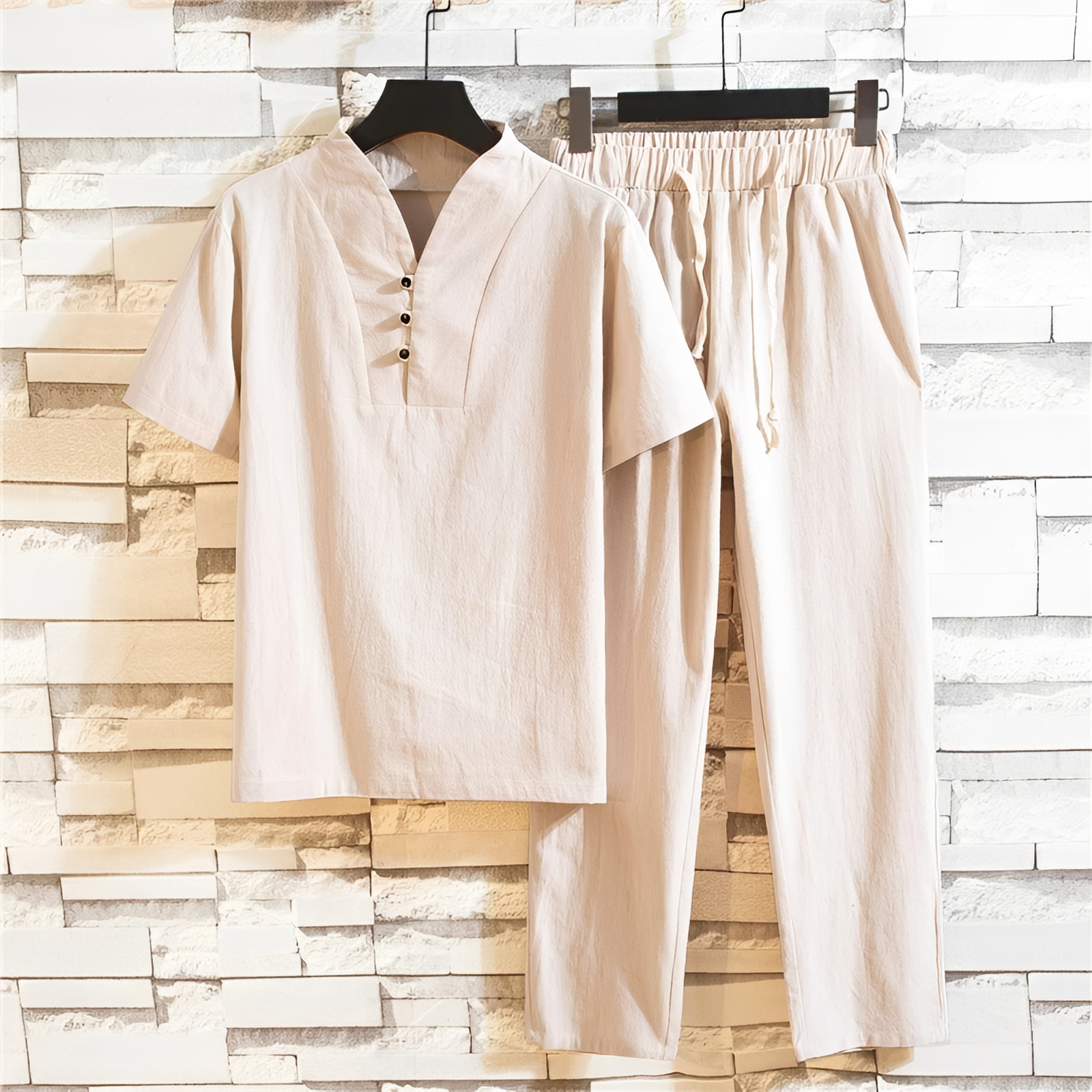 Cyril - Ensemble chemise et pantalon pour homme - pour les journées ensoleillées