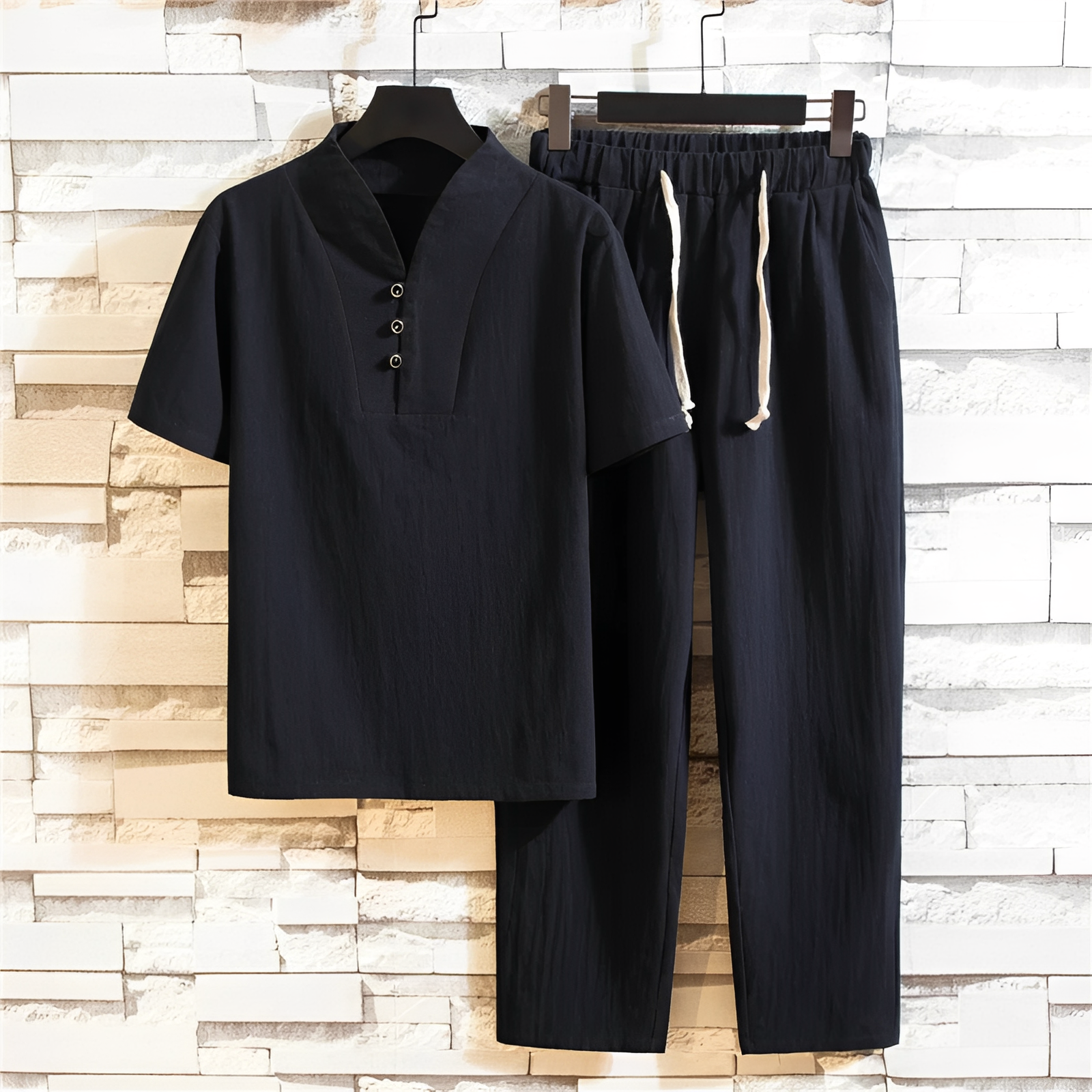 Cyril - Ensemble chemise et pantalon pour homme - pour les journées ensoleillées