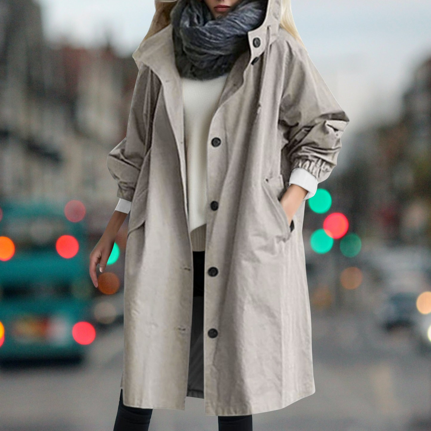 Bethany - Trenchcoat imperméable et chaud