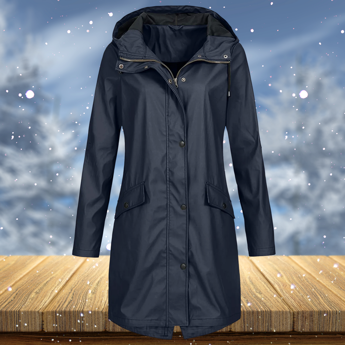 Zenith – Long manteau imperméable coupe-vent