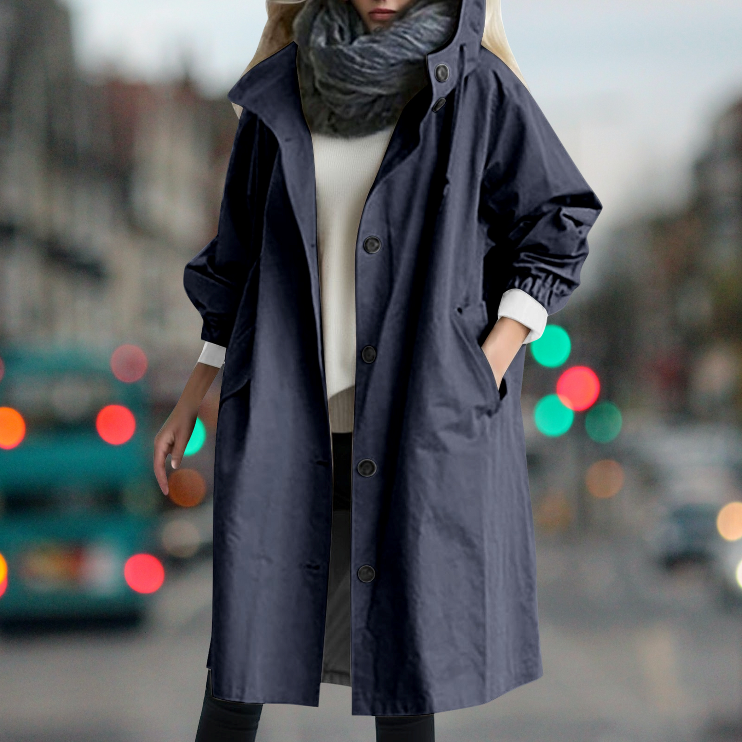Bethany - Trenchcoat imperméable et chaud