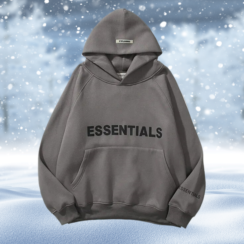 Essentials – Hoodie imprimé en grande taille