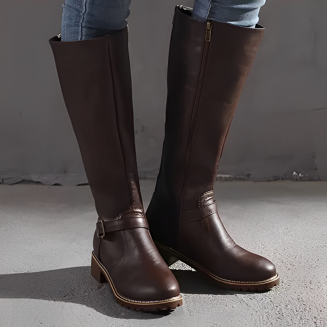 Livie - Bottes orthopédiques en cuir haut de gamme pour femmes