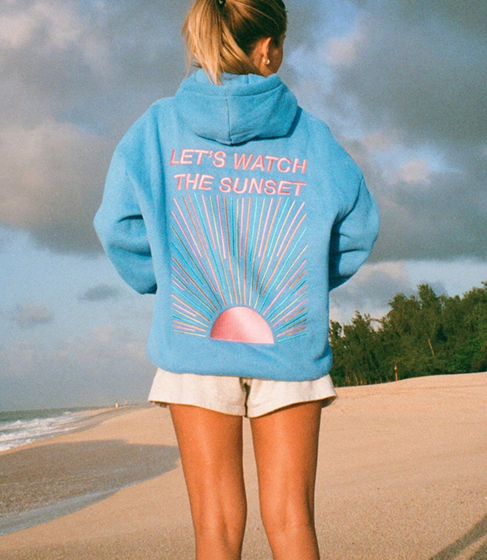 Katie – Coucher de Soleil Hoodie Femmes