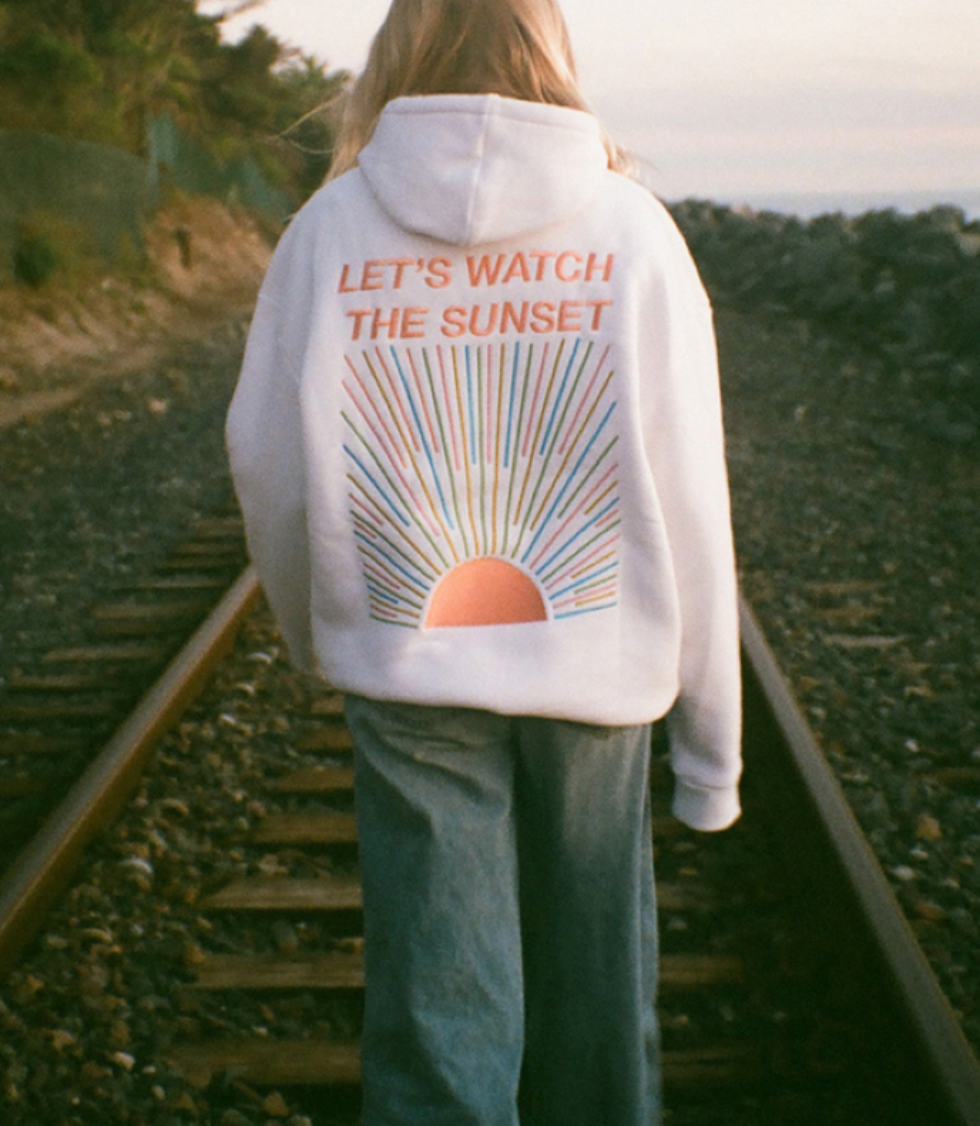 Katie – Coucher de Soleil Hoodie Femmes