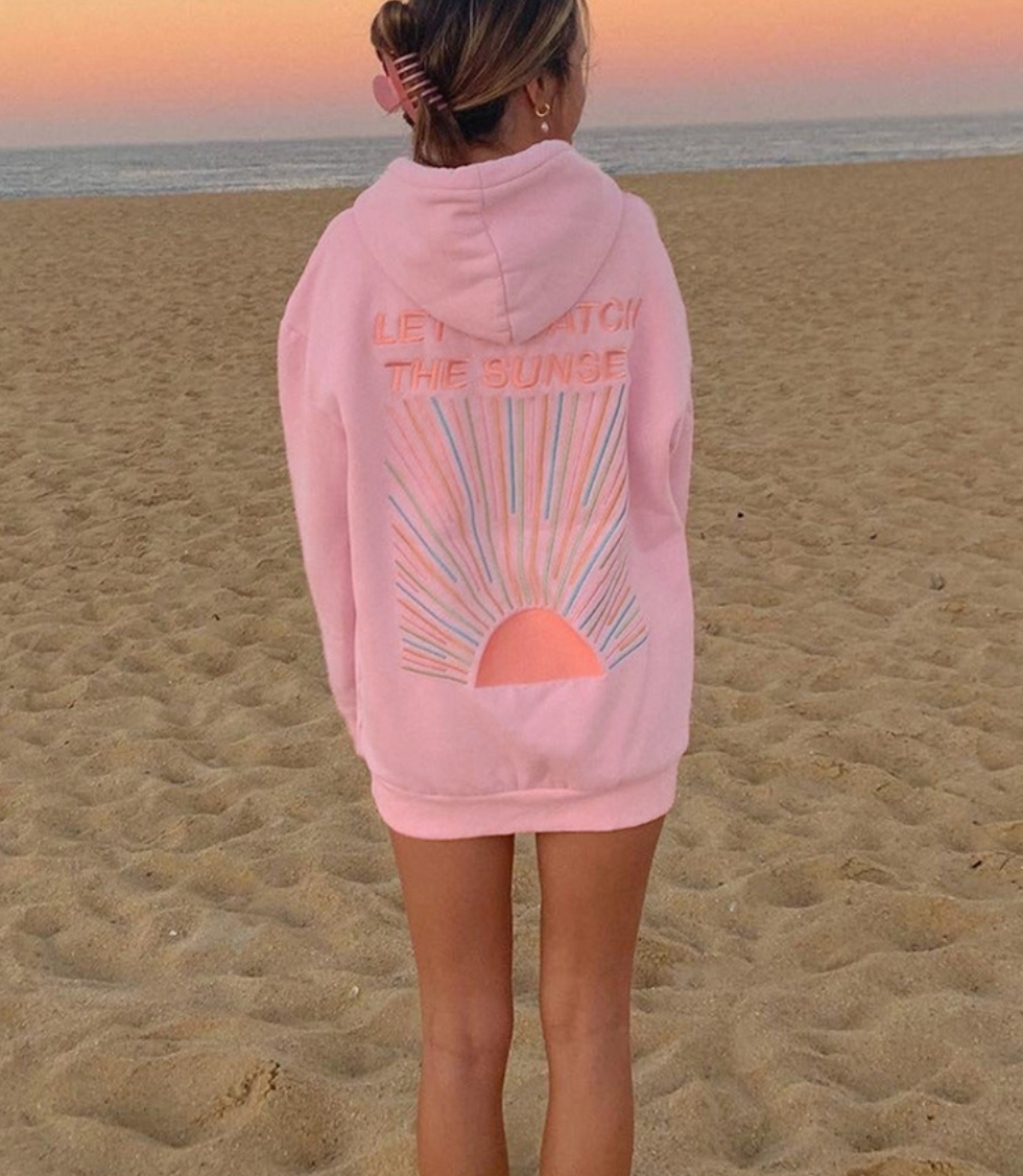 Katie – Coucher de Soleil Hoodie Femmes