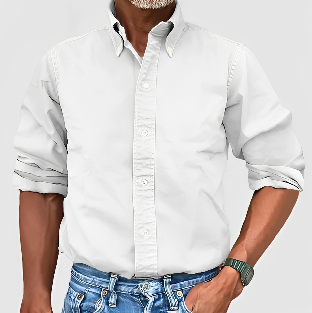 Erwan - Chemise classique à manches longues pour homme