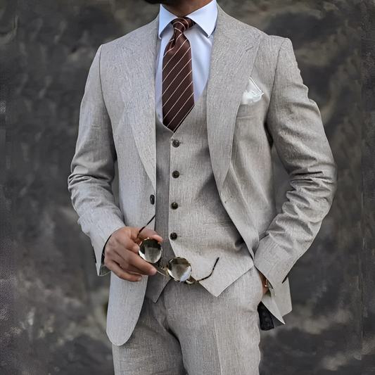 Elwyn - Costume homme trois pièces, pour look décontracté et formel