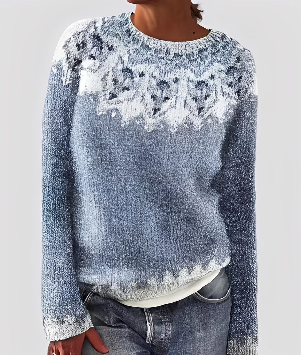 Christal - Pull ample en laine à la mode pour femmes