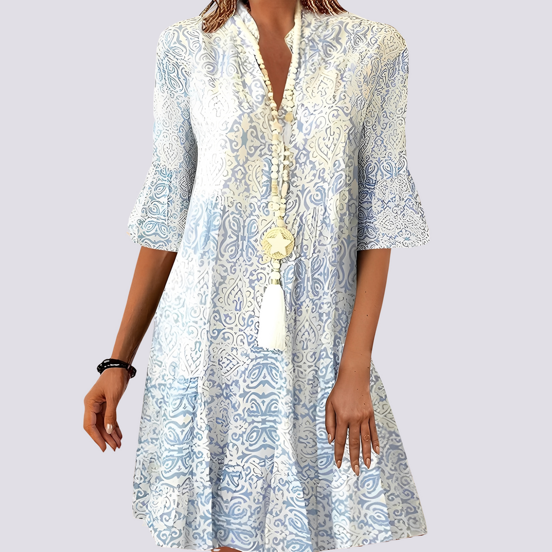 Darce - Robe ample avec col en V pour femmes