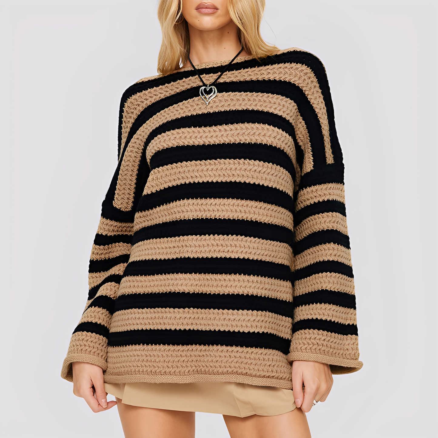 Millie - Loose knit sweater for women, soft and refined