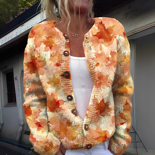 Wilda - Cardigan élégant et confortable à motif floral pour femmes