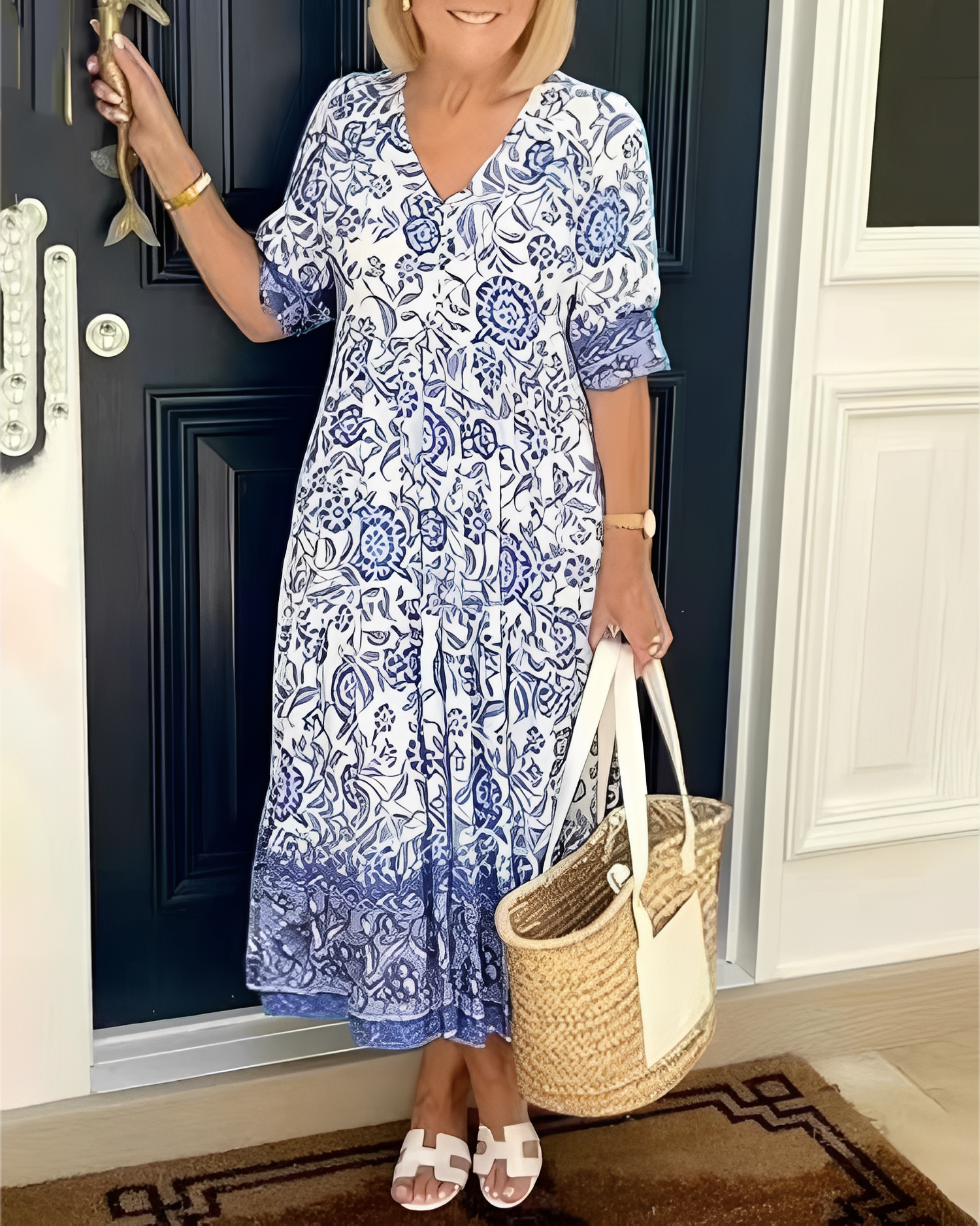 Tess - Robe décontractée à motif floral pour femmes