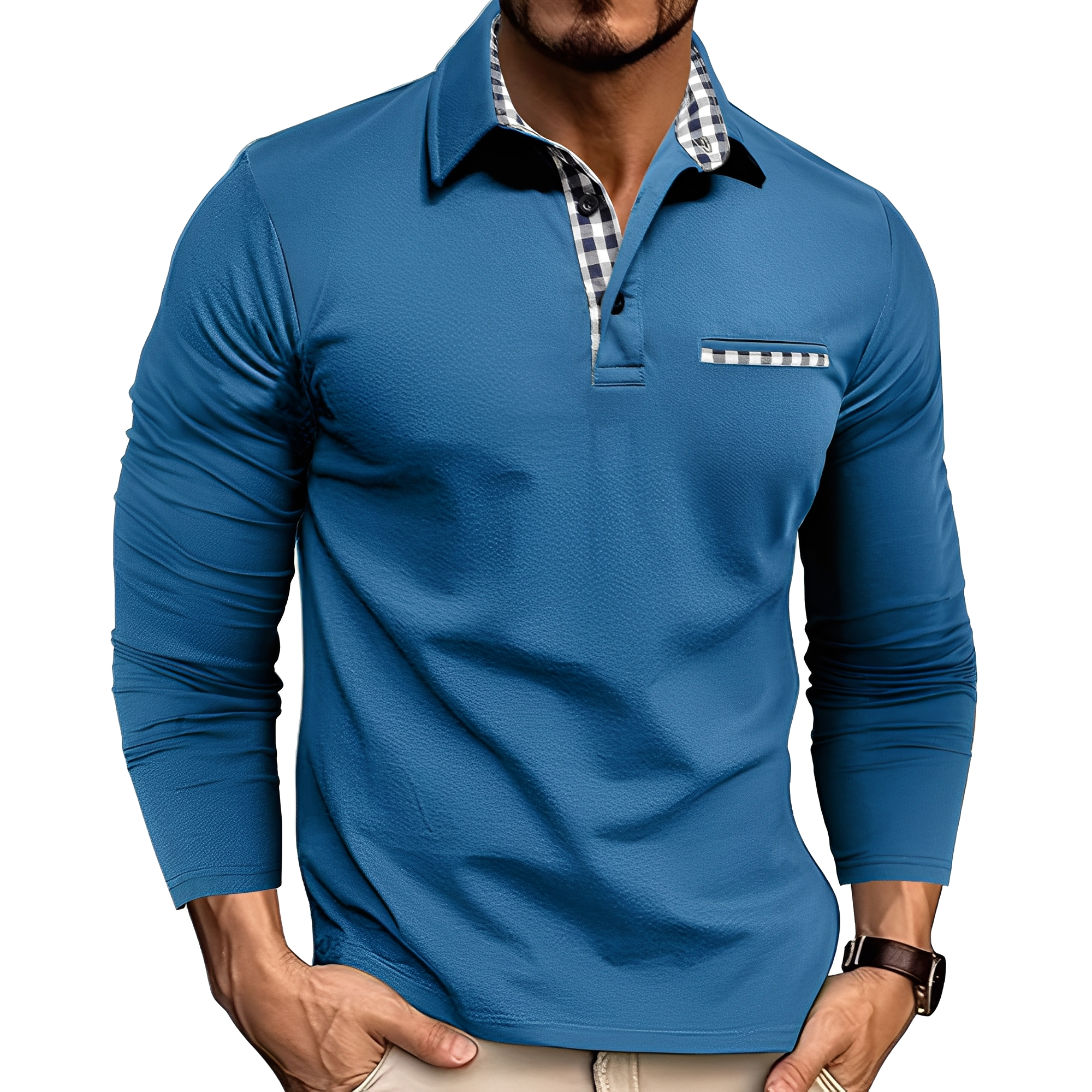 Grover - Polo élégant à manches longues pour hommes