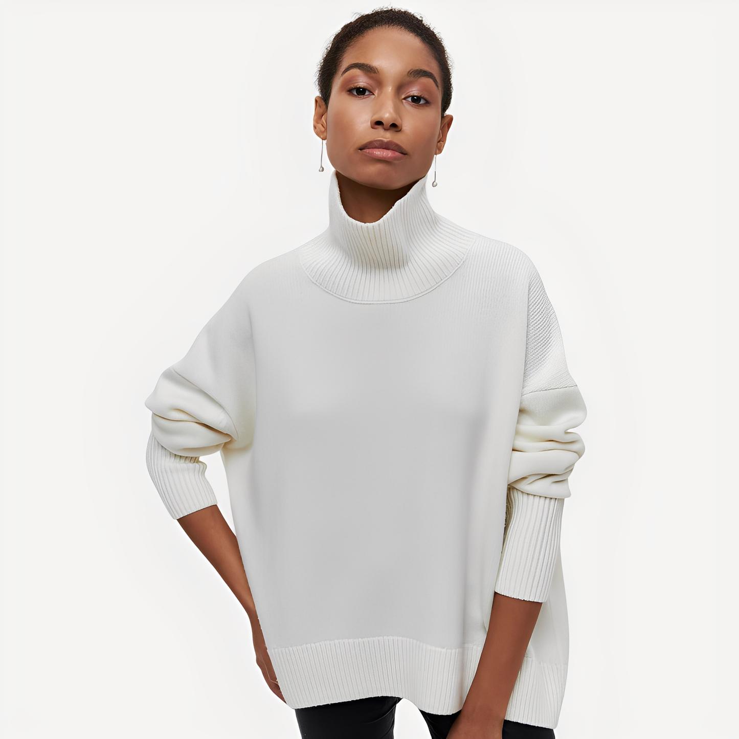 Margery - Large pull à col montant pour femmes