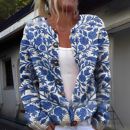 Wilda - Cardigan élégant et confortable à motif floral pour femmes