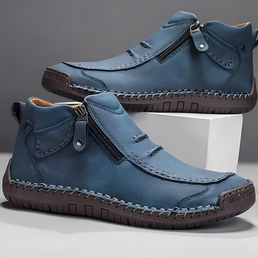 Ferdie - Chaussures homme modernes et confortables avec zip
