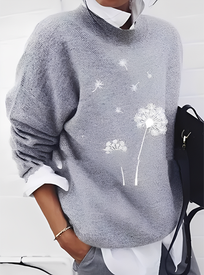 Milly - Modischer Pullover, weiter Schnitt mit Muster für Damen