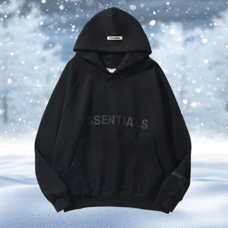 Essentials – Hoodie imprimé en grande taille