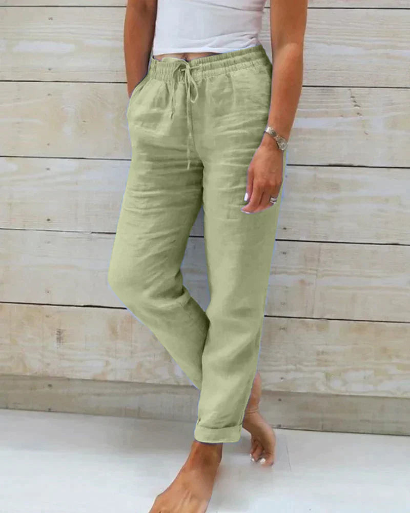 Stacy - Canvas Trousers for Women