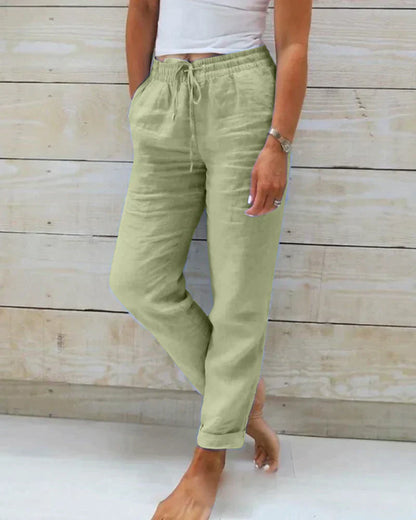 Stacy - Canvas Trousers for Women
