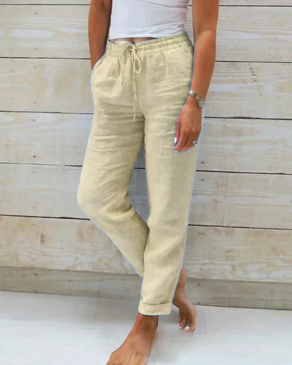 Stacy - Canvas Trousers for Women