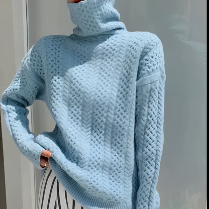 Hayacint - Warmer Rollkragenpullover aus Wolle für Damen
