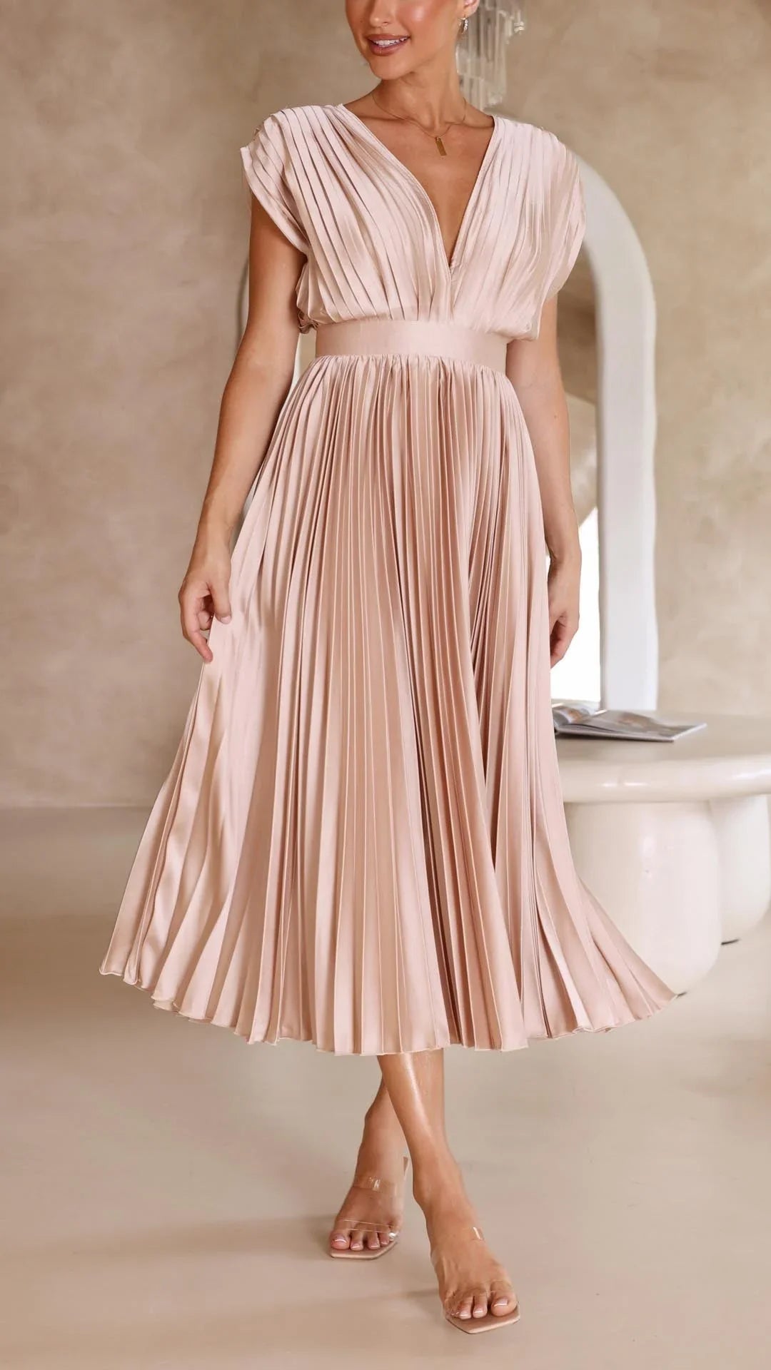Maria – Robe plissée élégante pour femmes