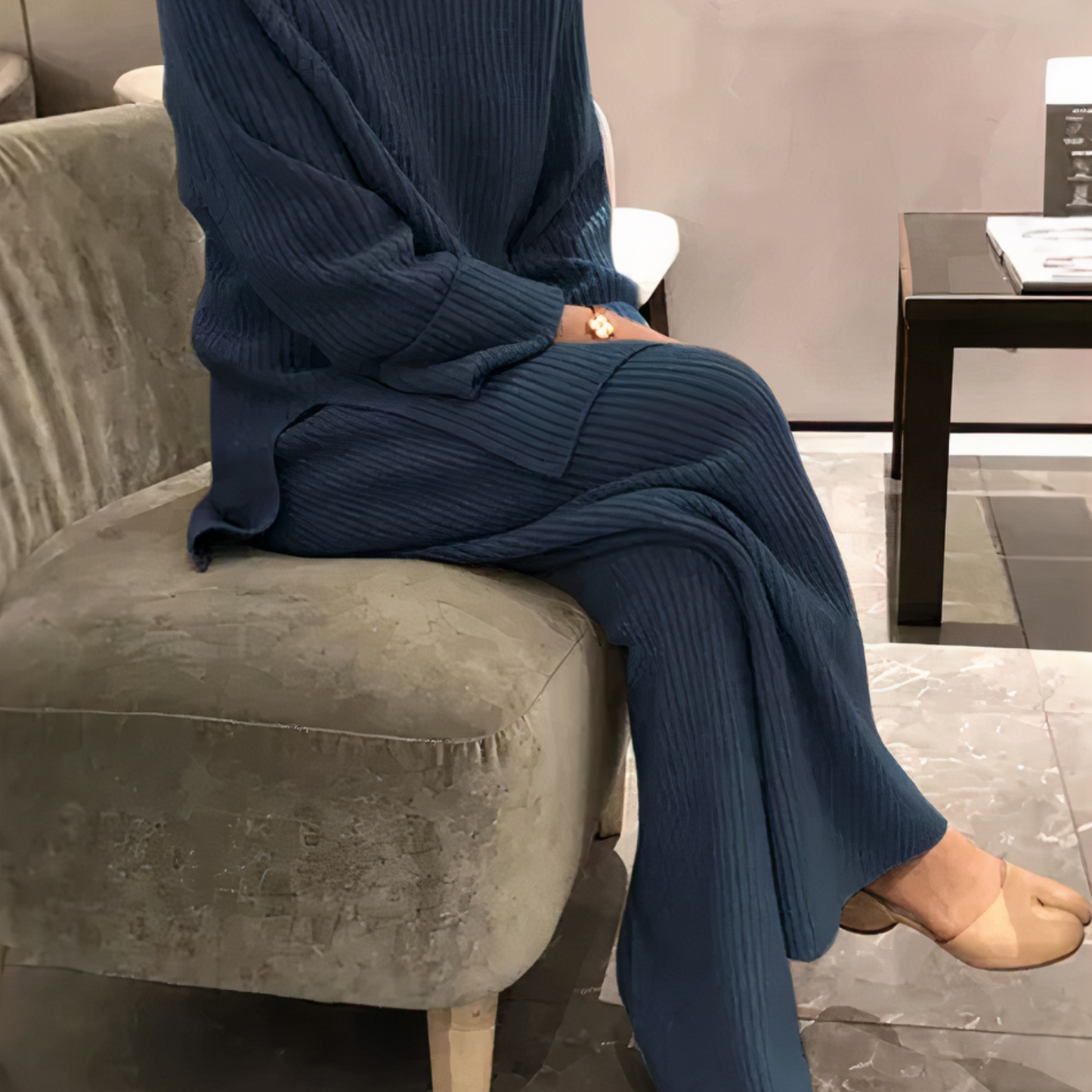 Samantha – Ensemble casual en tricot pull & pantalon