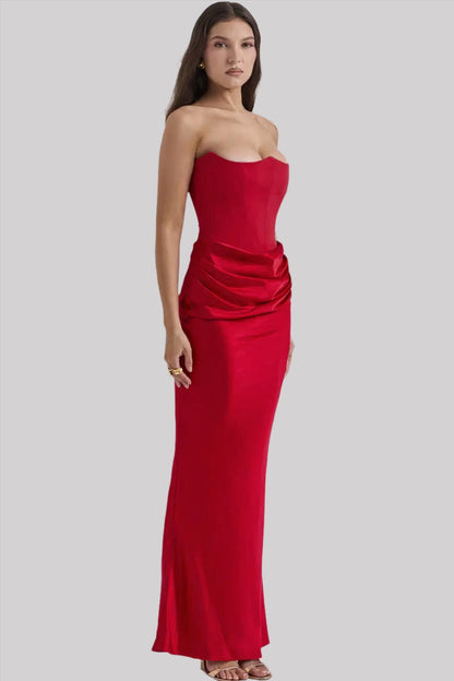 Elisabeth - Long dress with bare shoulders for an elegant look