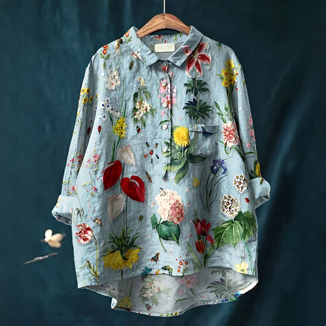 Nathasia - Chemisier vintage tendance pour femmes