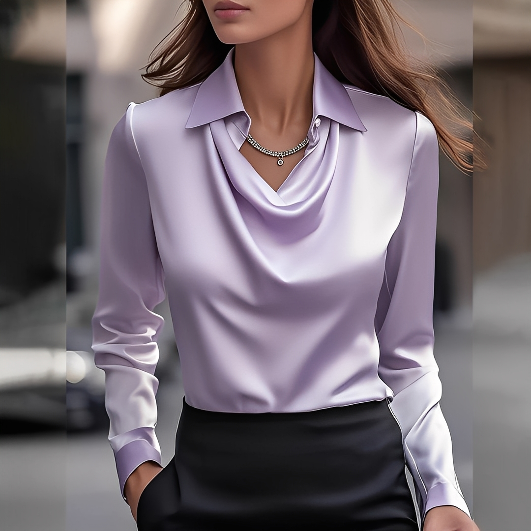 Laurentine - Elegant long-sleeved blouse for women