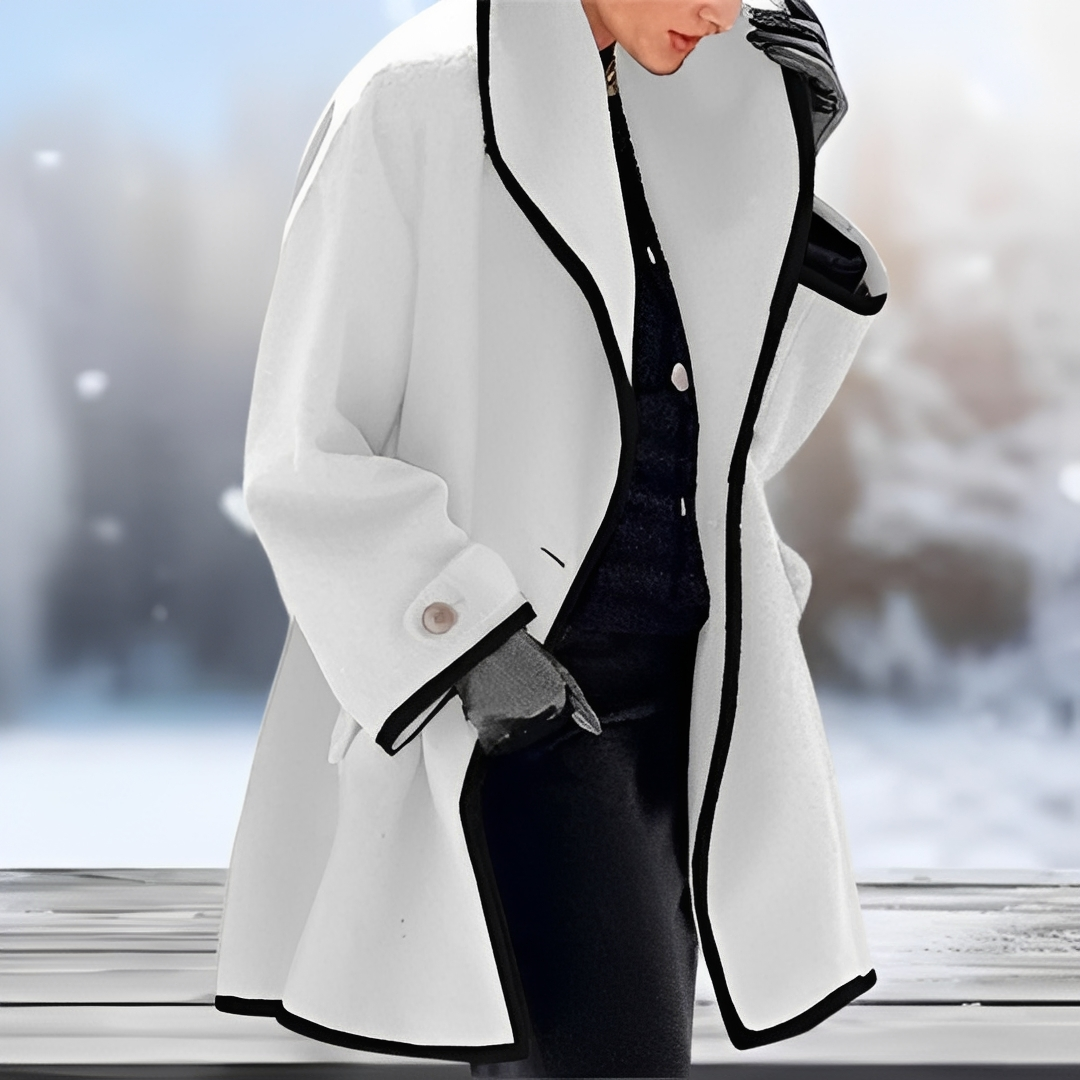 Danika - Trench-coat long et chaud pour femme, idéal pour l'hiver