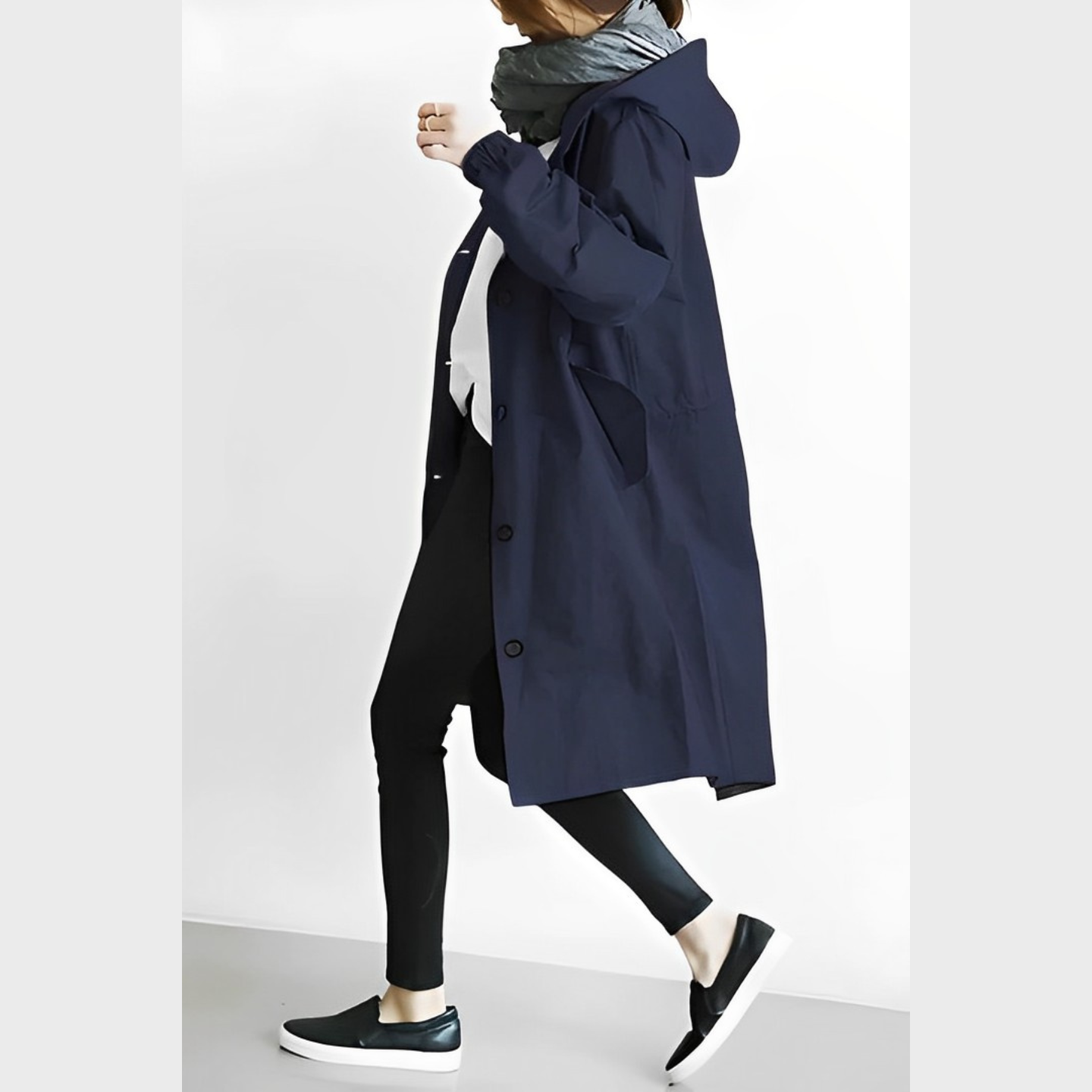 DuraCoat – Longue veste à capuche moderne