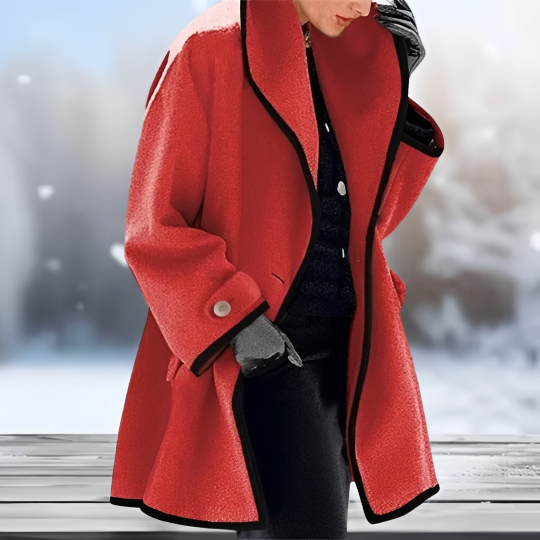 Danika - Trench-coat long et chaud pour femme, idéal pour l'hiver