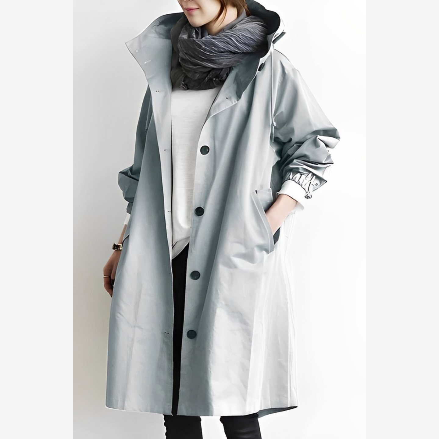 DuraCoat – Longue veste à capuche moderne