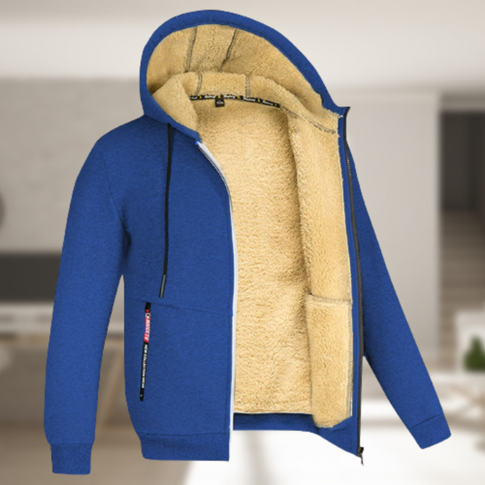 Andrew – Veste d’hiver à capuche polaire