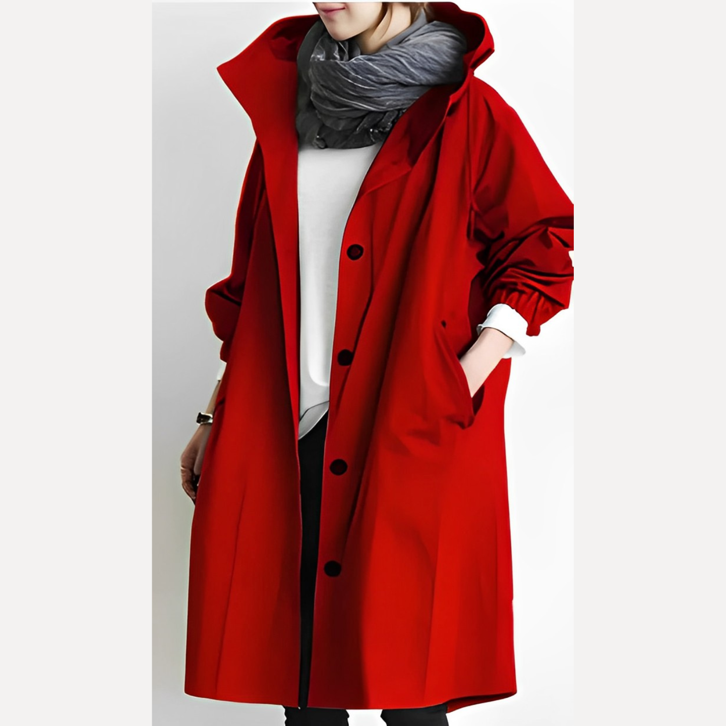DuraCoat – Longue veste à capuche moderne