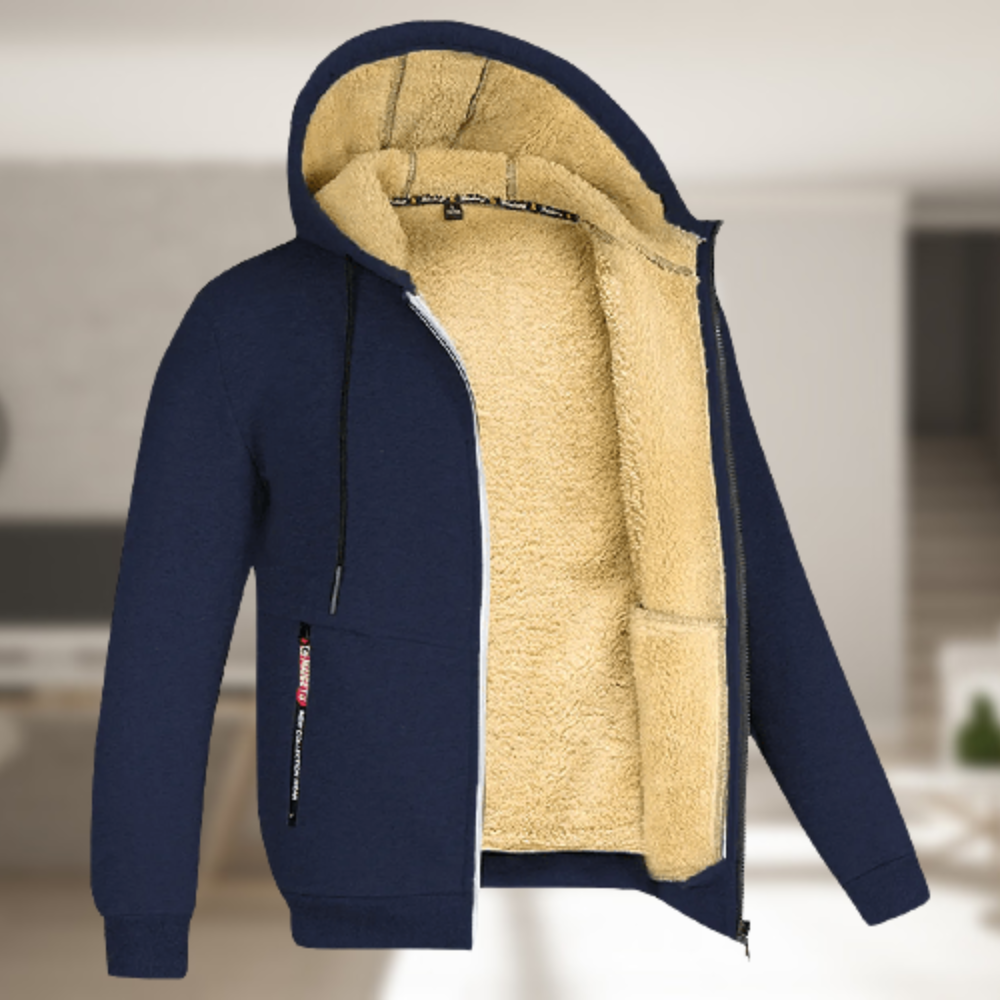 Andrew – Veste d’hiver à capuche polaire