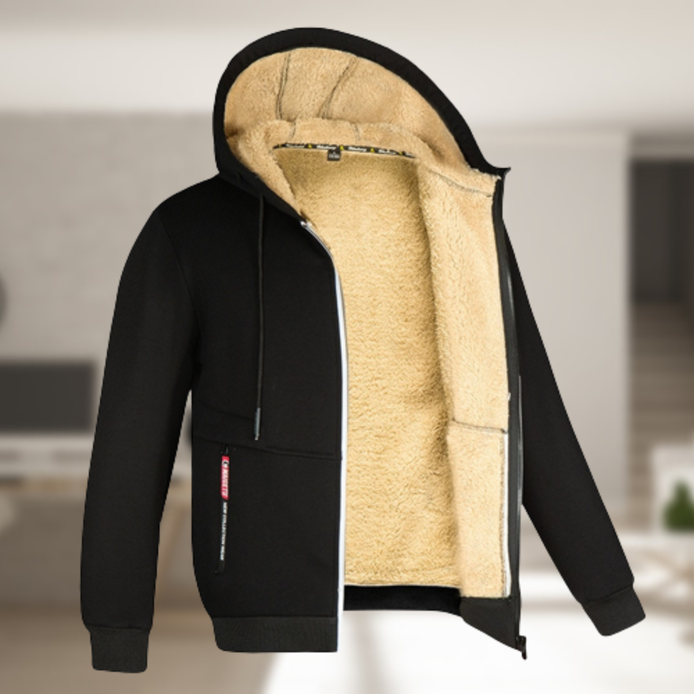 Andrew – Veste d’hiver à capuche polaire