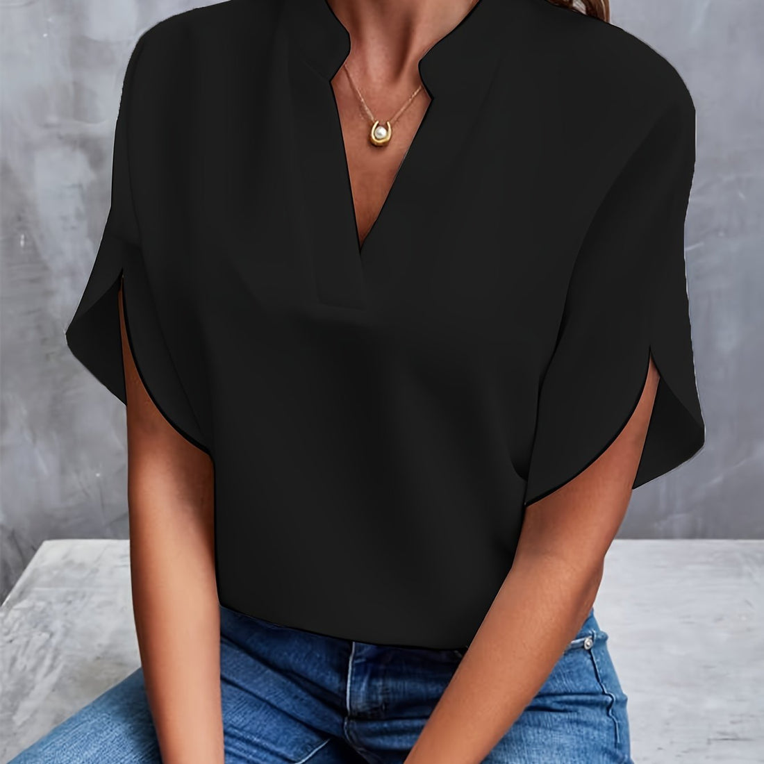 Lina - Blouse Légère et Élégante pour Toutes Occasions