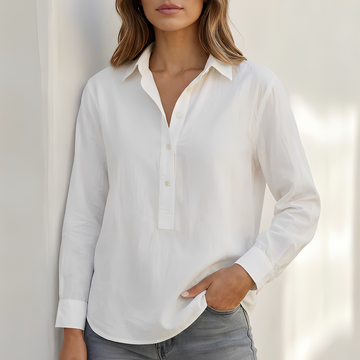 Andy - Chemise élégante à col en V pour femme