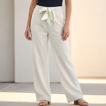 Analyn - Pantalon d'été ample à cordon de serrage pour femme