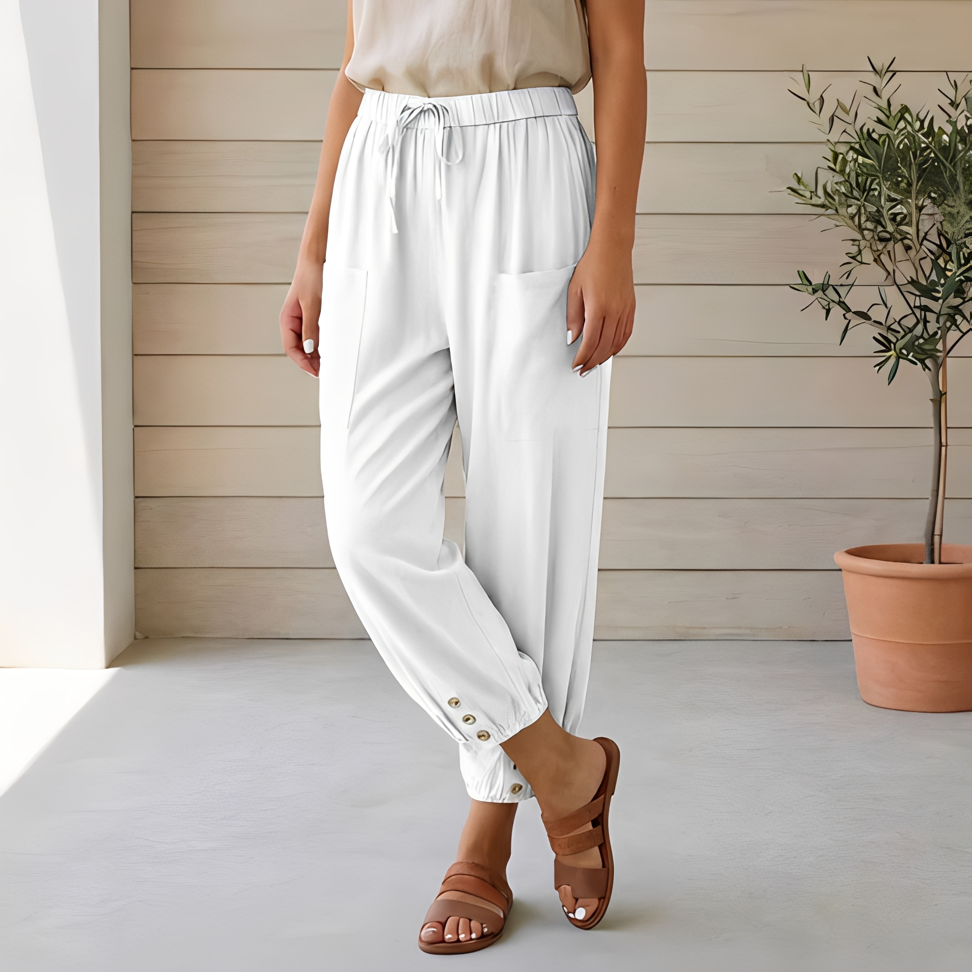 Lyliah - Pantalon décontracté et élégant pour femme