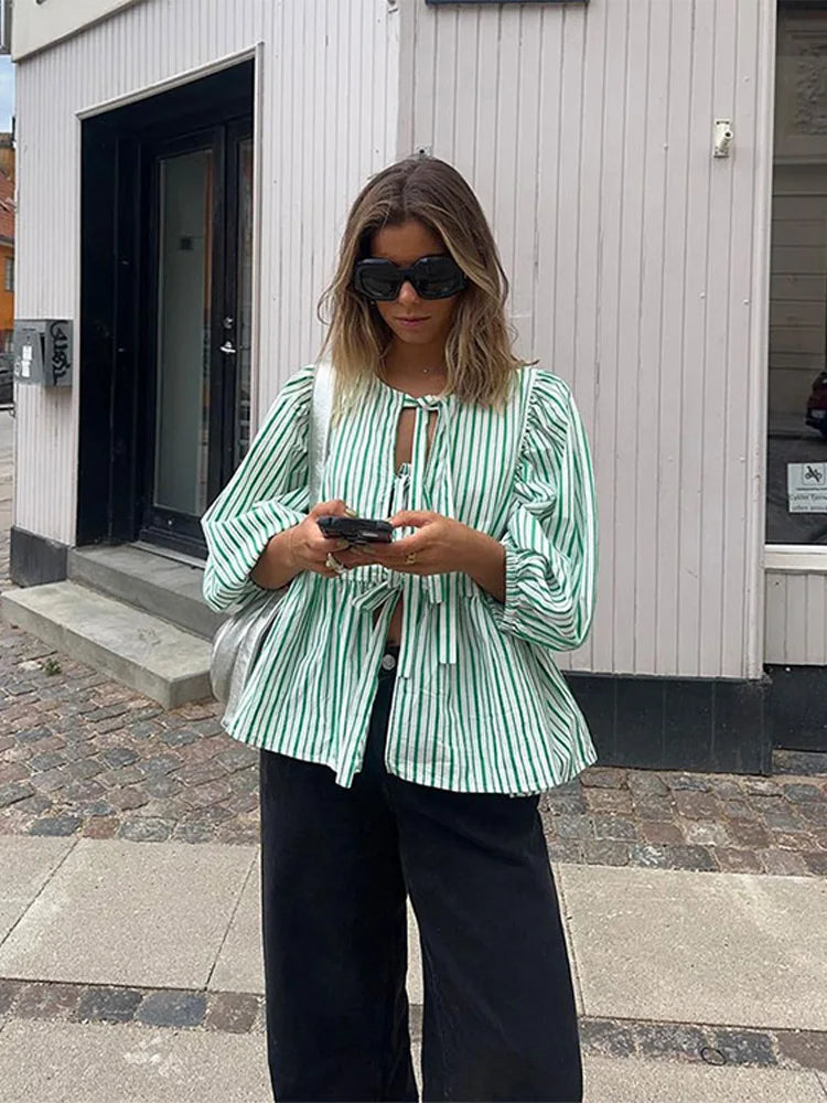 Marta – Blouse à Rayures