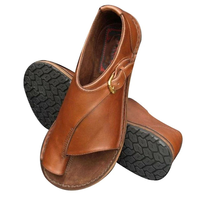 Elvina - Sandales plates avec attache