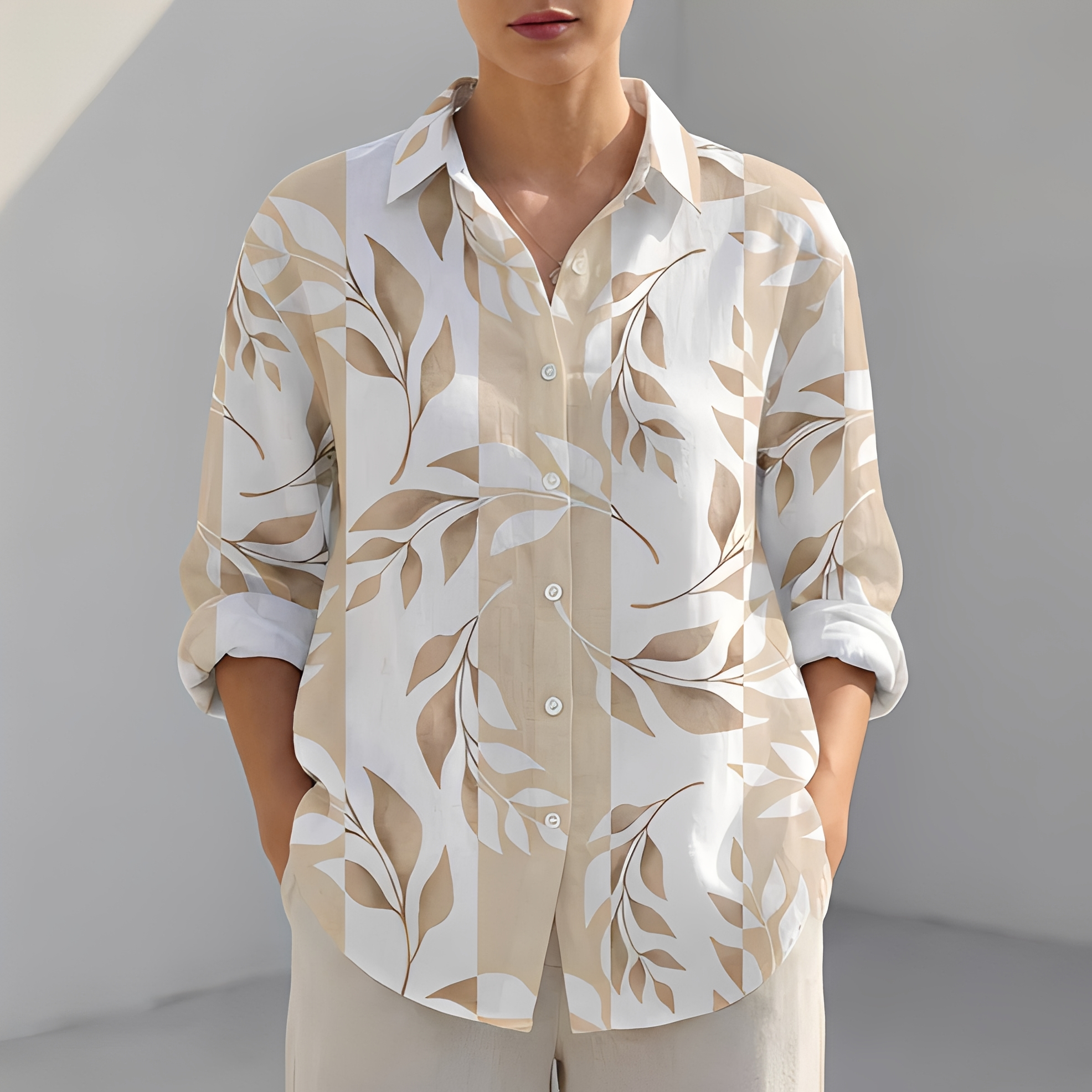 Khaye - Chemise d'été décontractée et tendance pour femme