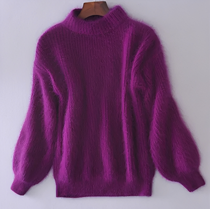 Brenda – Pull vintage en style angora