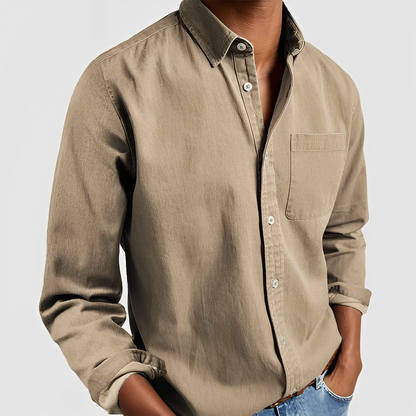 Haise - Chemise décontractée à manches longues pour homme
