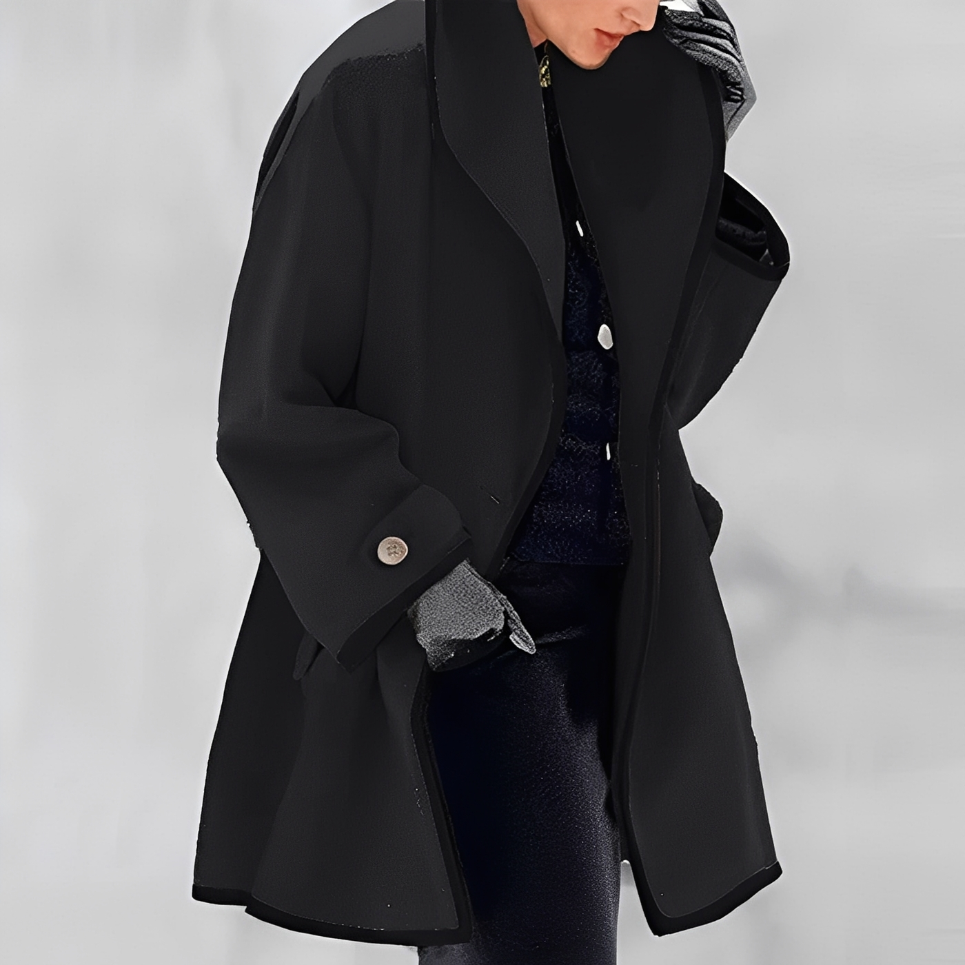 Jacky - Élégant manteau en laine pour femme